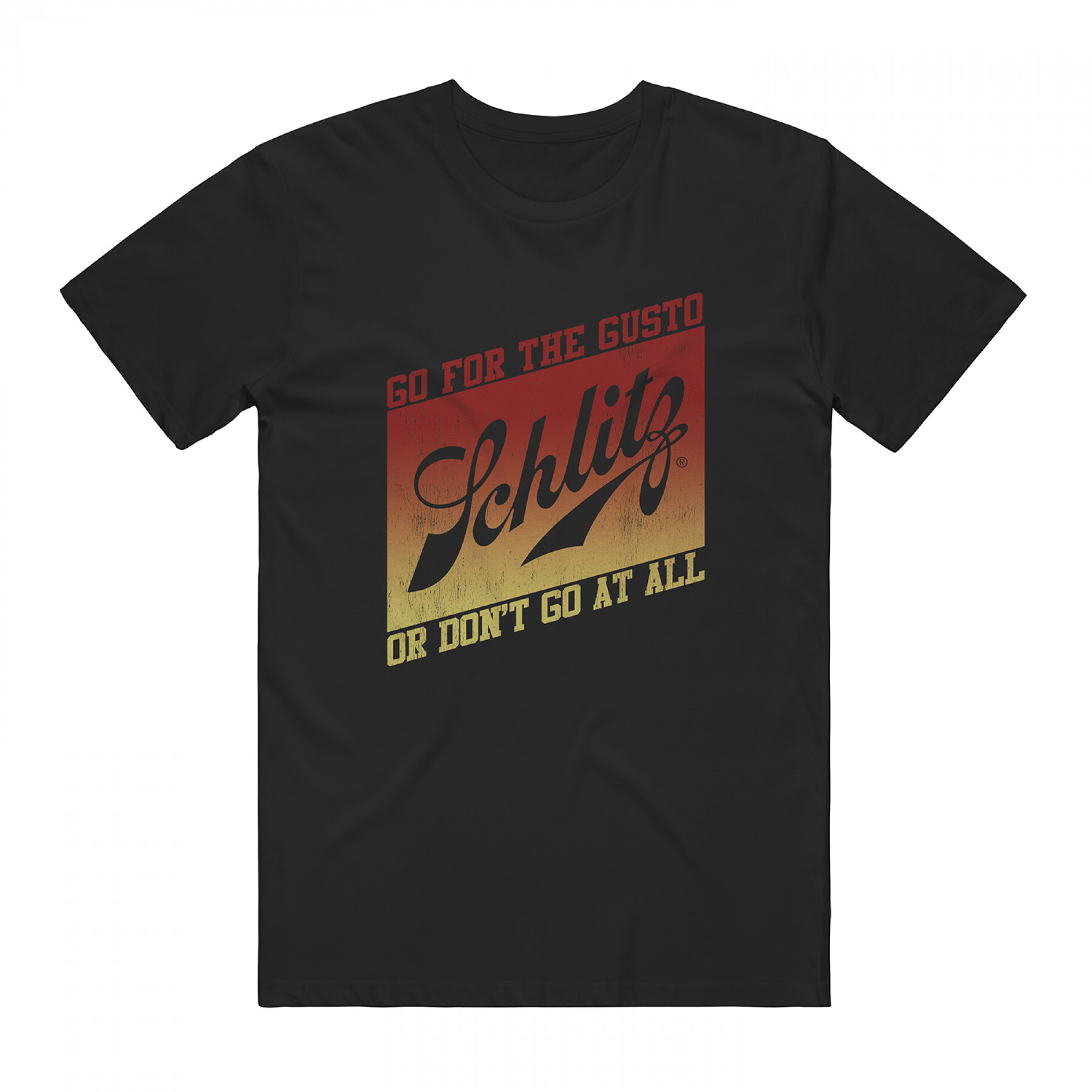 Schlitz Go For The Gusto Retro Theme Logo T-Shirt